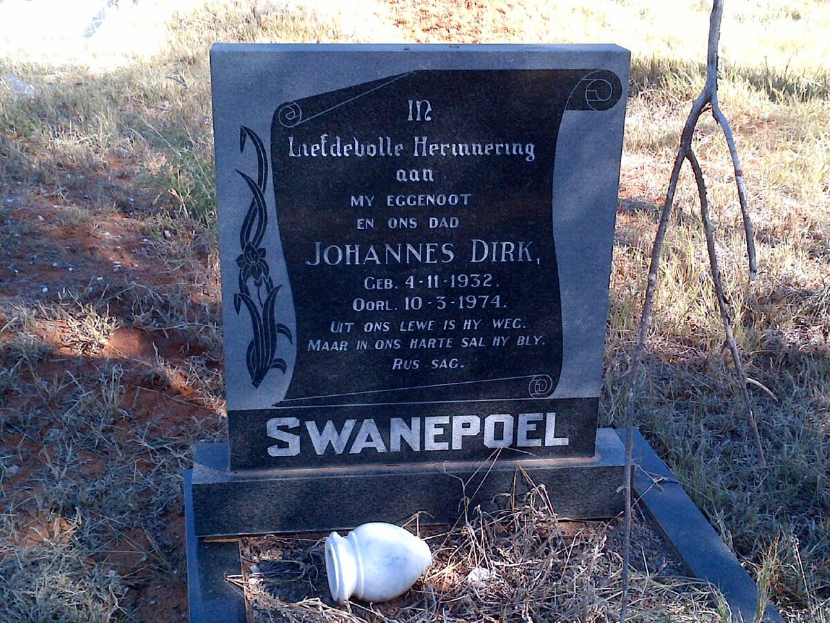 SWANEPOEL Johannes Dirk 1932-1974