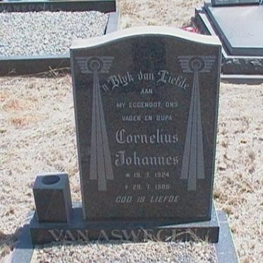 ASWEGEN Cornelius Johannes, van 1924-19??