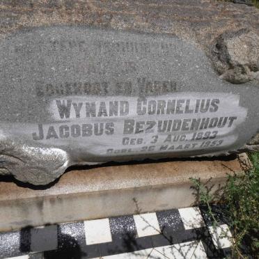 BEZUIDENHOUT Wynand Cornelius Jacobus 1893-1953