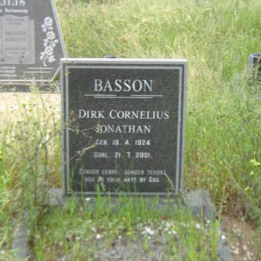 BASSON Dirk Cornelius Jonathan 1924-2001