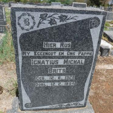 BRITS Ignatius Michal 1928-1954