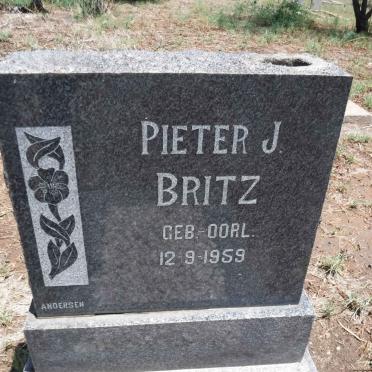 BRITZ Pieter J. 1959-1959