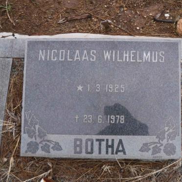BOTHA Nicolaas Wilhelmus 1925-1978
