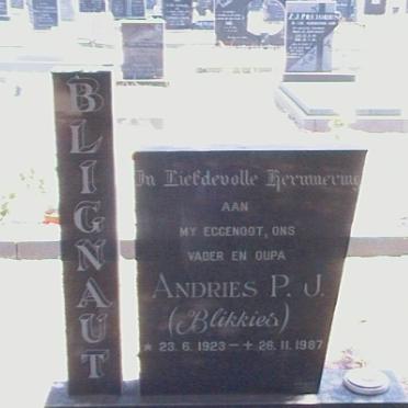 BLIGNAUT Andries P. J. 1923-1987