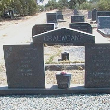 CRAUWCAMP Daniel J. &amp; Hester A. nee MULLER