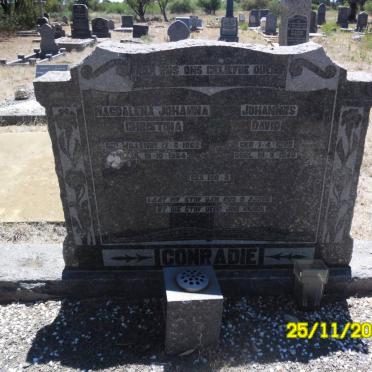CONRADIE Johannes David 1863-1940 &amp; Magdalena Johanna Christina WILLEMSE 1869-1954