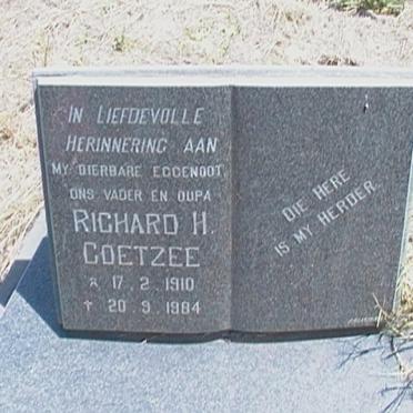 COETZEE Richard H. 1910-1984