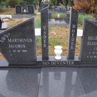DEVENTER Marthinus Jacobus, van 1958- &amp; Helena Elizabeth 1960-2010