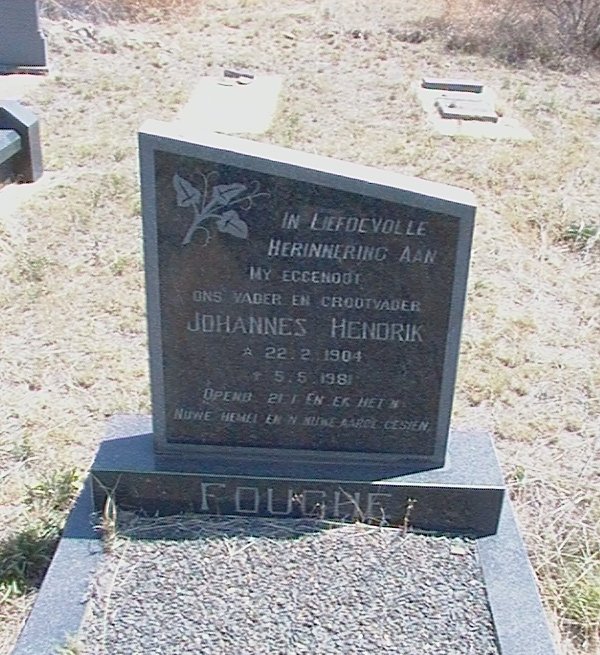 FOUCHE Johannes Hendrik 1904-1981