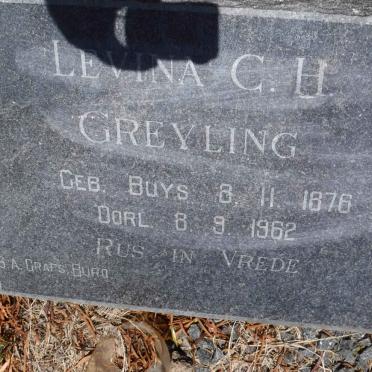 GREYLING Levina C.H. 1876-1962