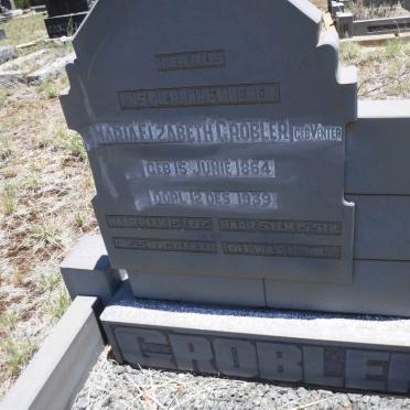 GROBLER Maria Elizabeth nee VENTER 1864-1939
