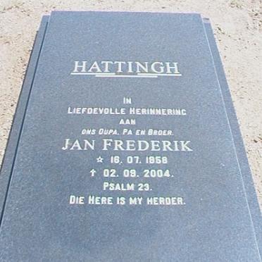 HATTINGH Jan Frederik 1958-2004