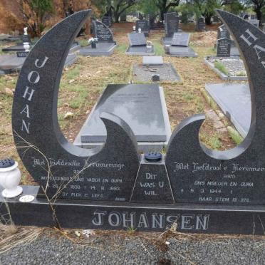 JOHANSEN Johan 1938-1993 &amp; Hannetjie 1944-