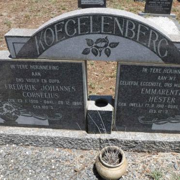 KOEGELENBERG Frederik Johannes Cornelius 1906-1986 &amp;  Emmarentia Hester NELL 1910-1964