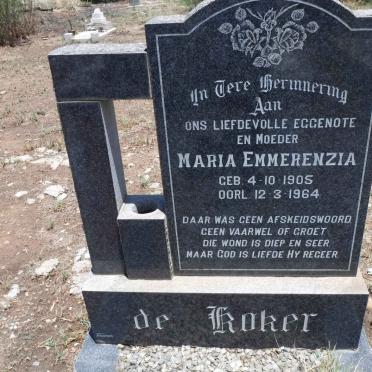 KOKER Maria Emmerenzia, de 1905-1964