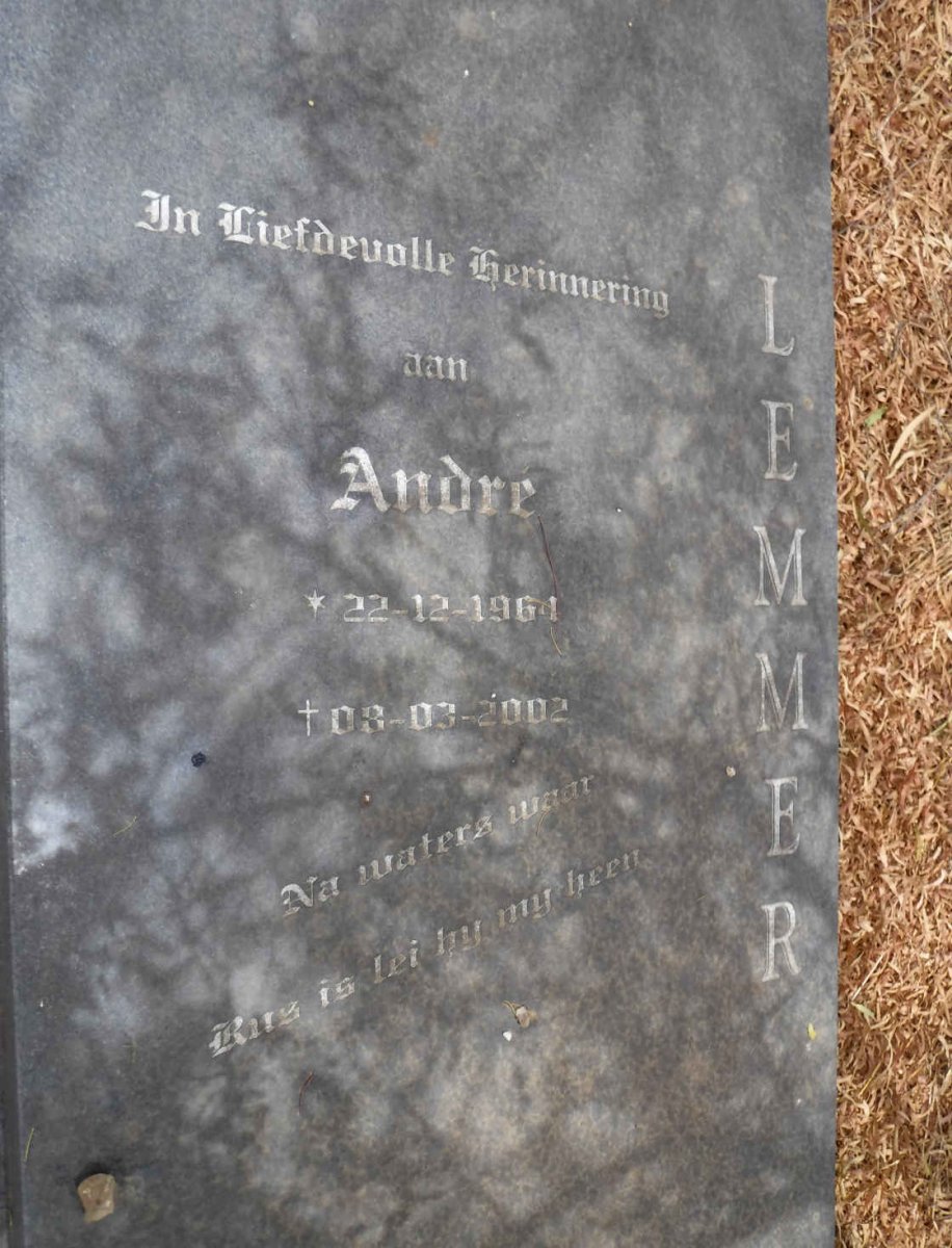 LEMMER Andre 1964-2002