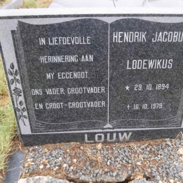 LOUW Hendrik Jacobus Lodewikus 1894-1979