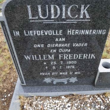LUDICK Willem Frederik 1900-1979