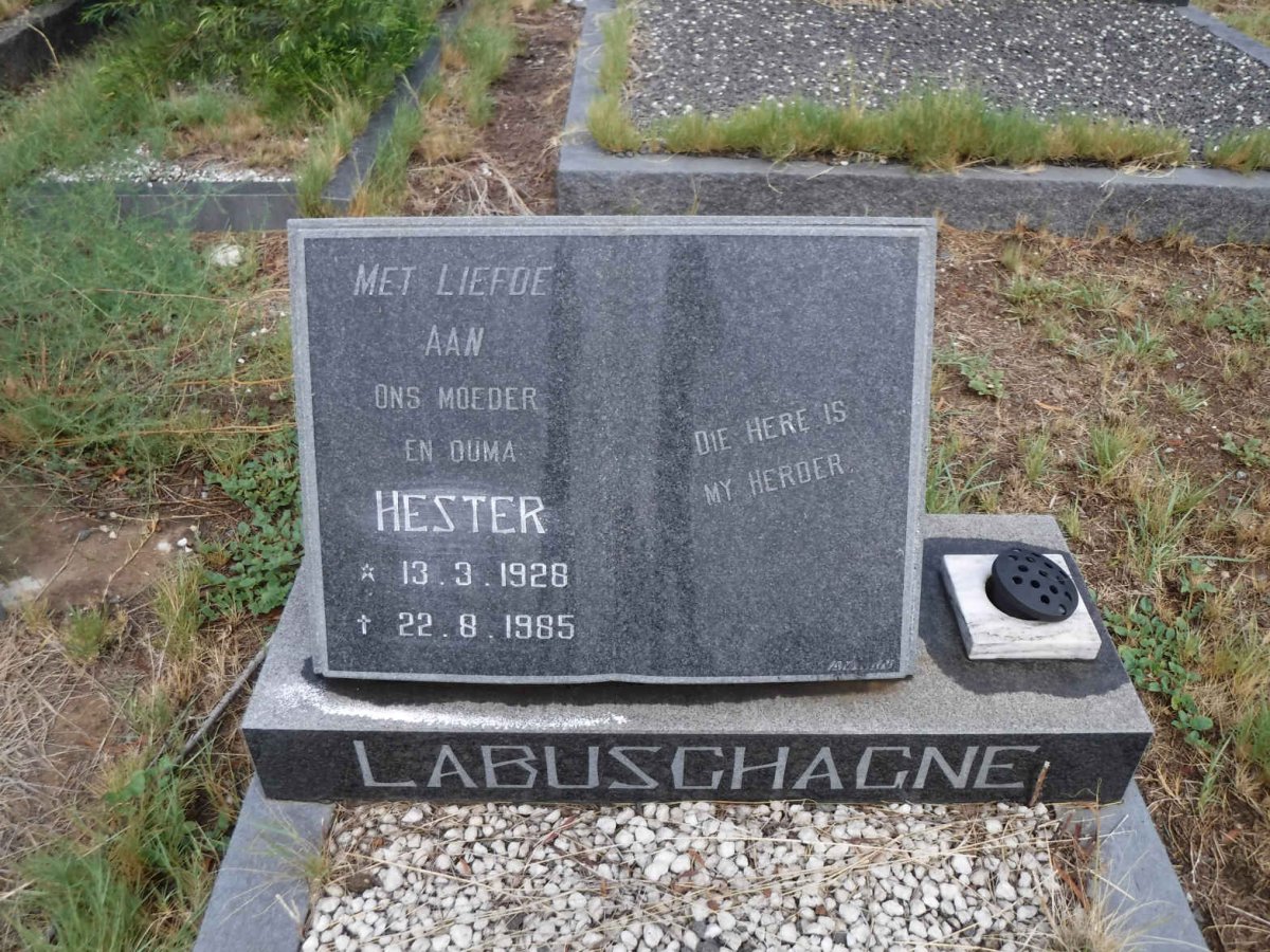 LABUSCHAGNE Hester 1928-1985