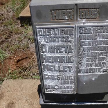 MELLET Davieta Hendrik 1899-1937