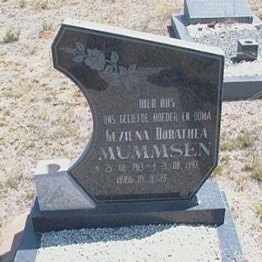 MUMMSEN Geziena Dorathea 1913-1997