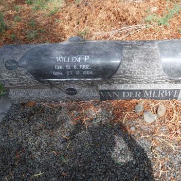 MERWE Willem P., van der 1892-1964 &amp; Martha E A. PRETORIUS 1909-1998