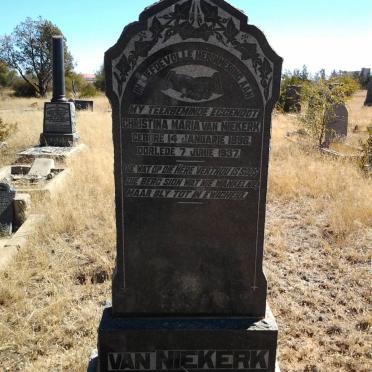 NIEKERK Christina Maria, van 1896-1937