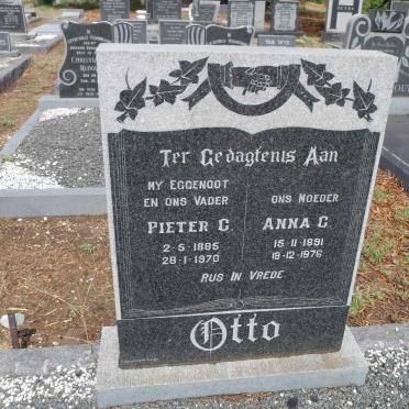 OTTO Pieter C. 1885-1970 &amp; Anna C. 1891-1976