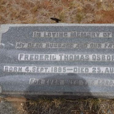 OSBORNE Frederic Thomas 1895-1942