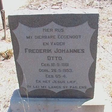 OTTO Frederik Johannes 1881-1953