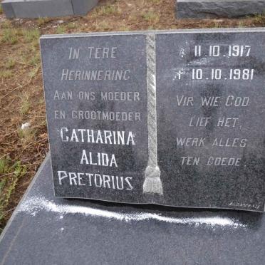 PRETORIUS Catharina Alida 1917-1981