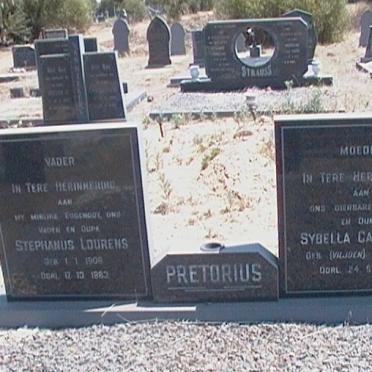 PRETORIUS Stephanus Lourens 190?-19?3 &amp; Sybella Catharina VILJOEN 1911-19??