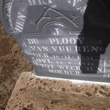 PLOOY Hendrina J., du nee VAN VUUREN 1884-1943