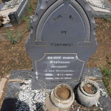 RENSBURG Stefanus Hendrik, J.van 1891-1952
