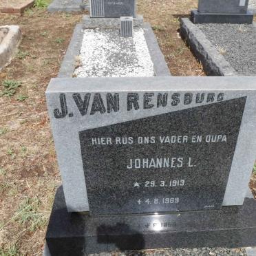 RENSBURG Johannes L., J. van 1913-1969
