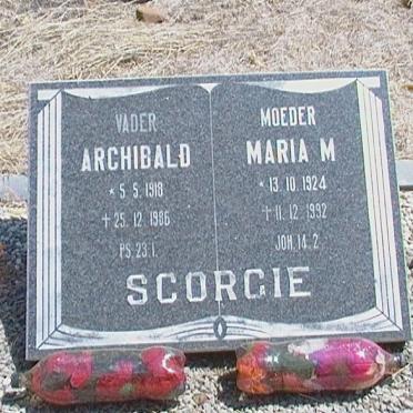 SCORGIE Archibald 1918-1986 &amp; Maria M. 1924-1992