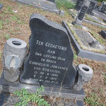 STRAATEN Cornelius Johannes, van 1949-1971