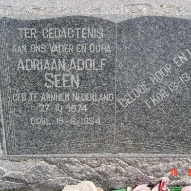 SEEN Adriaan Adolf 1874-1954