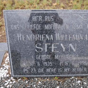 STEYN Hendriena Willemina nee MYBURGH 1935-1996