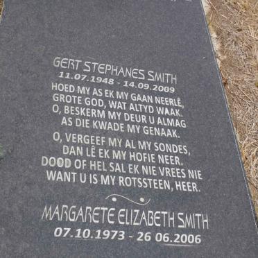 SMITH Gert Stephanes 1948-2009 :: SMITH Margarete Elizabeth 1973-2006