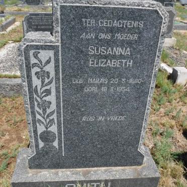 SMITH Susanna Elizabeth nee MARAIS 1880-1954