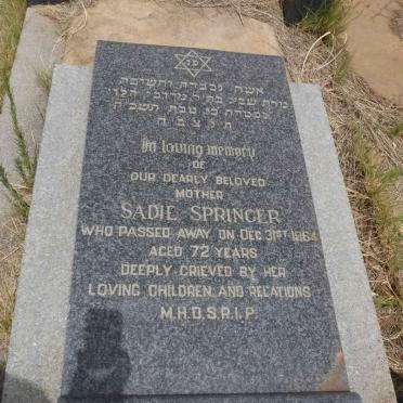 SPRINGER Sadie -1964