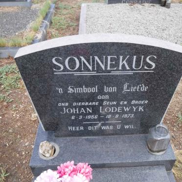 SONNEKUS Johan Lodewyk 1956-1973