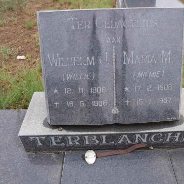 TERBLANCHE Wilhelm J. 1906-1988 &amp; Maria M. 1908-1987
