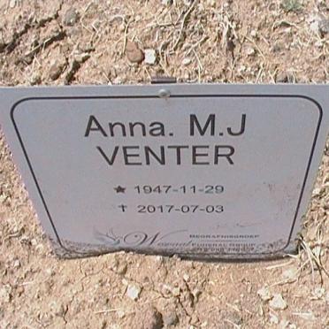 VENTER Anna M. J. 1947-2017