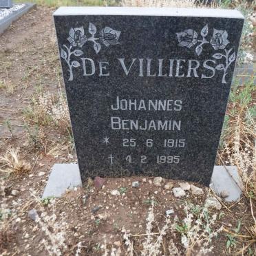 VILLIERS Johannes Benjamin, de 1915-1995
