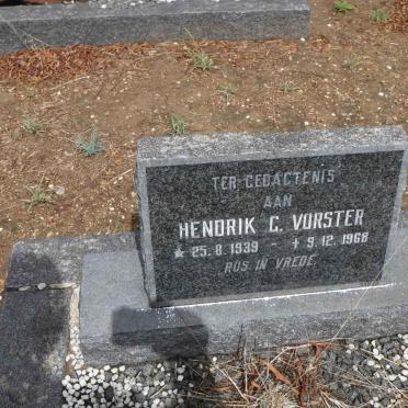 VORSTER Hendrik C. 1939-1968