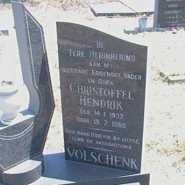 VOLSCHENK Christoffel Hendrik 1933-1988