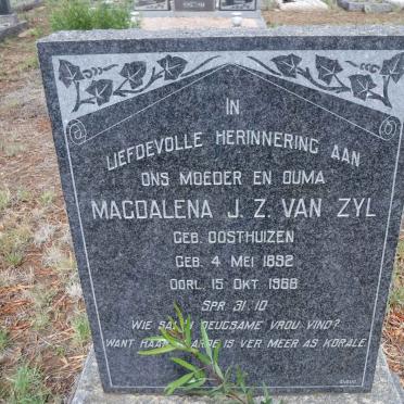 ZYL Magdalena J.Z., van nee OOSTHUIZEN 1892-1966