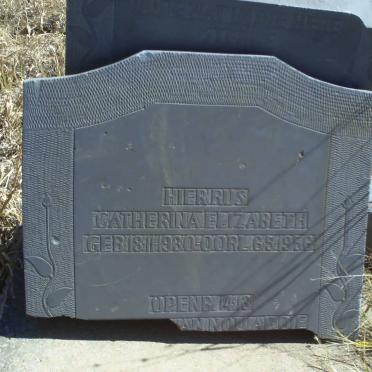 SCHUTZ Catherina Elizabeth 1930-1956